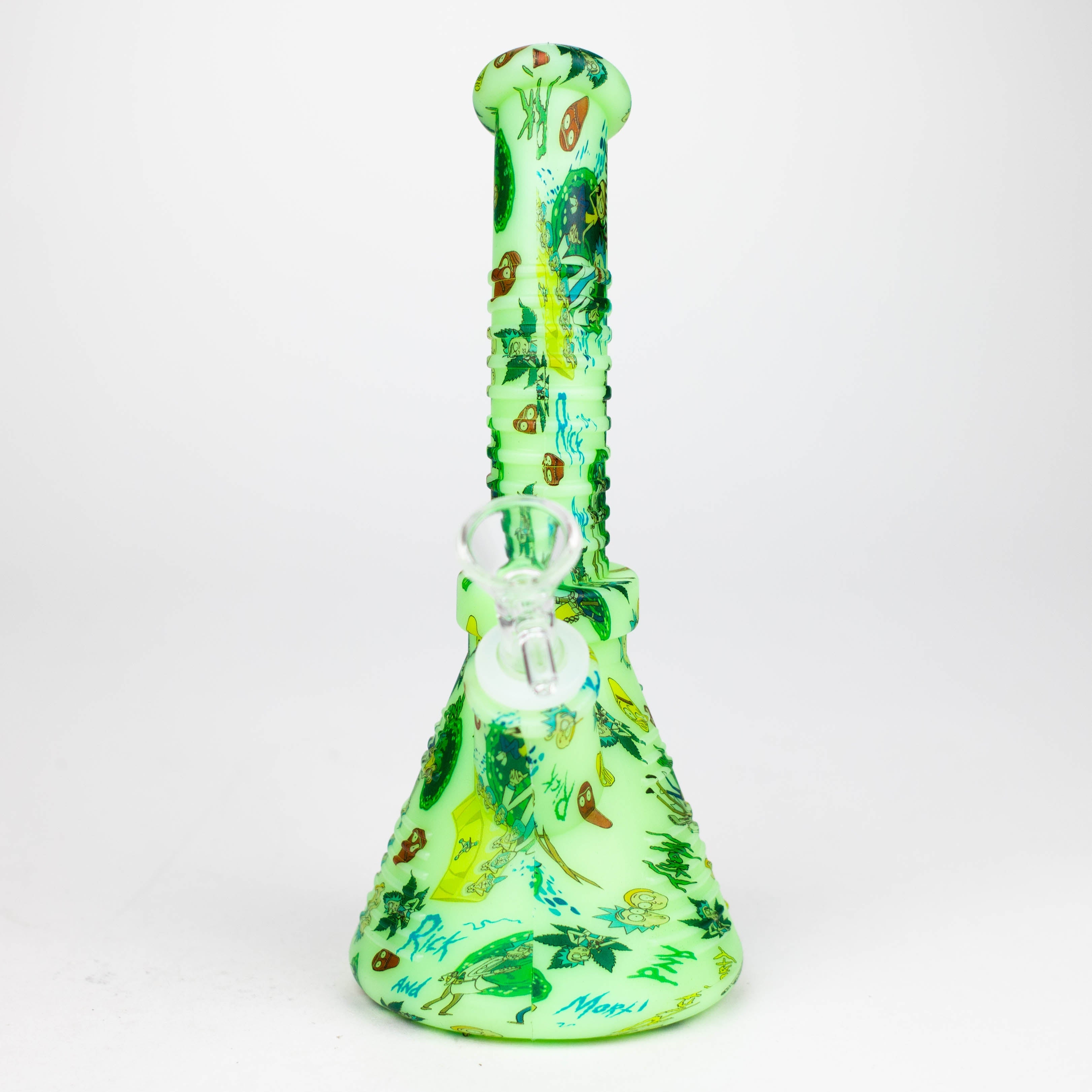 Fortune | 8.5" Angled Hydrographic Silicone Waterpipe-Assorted [SP1019P]_3
