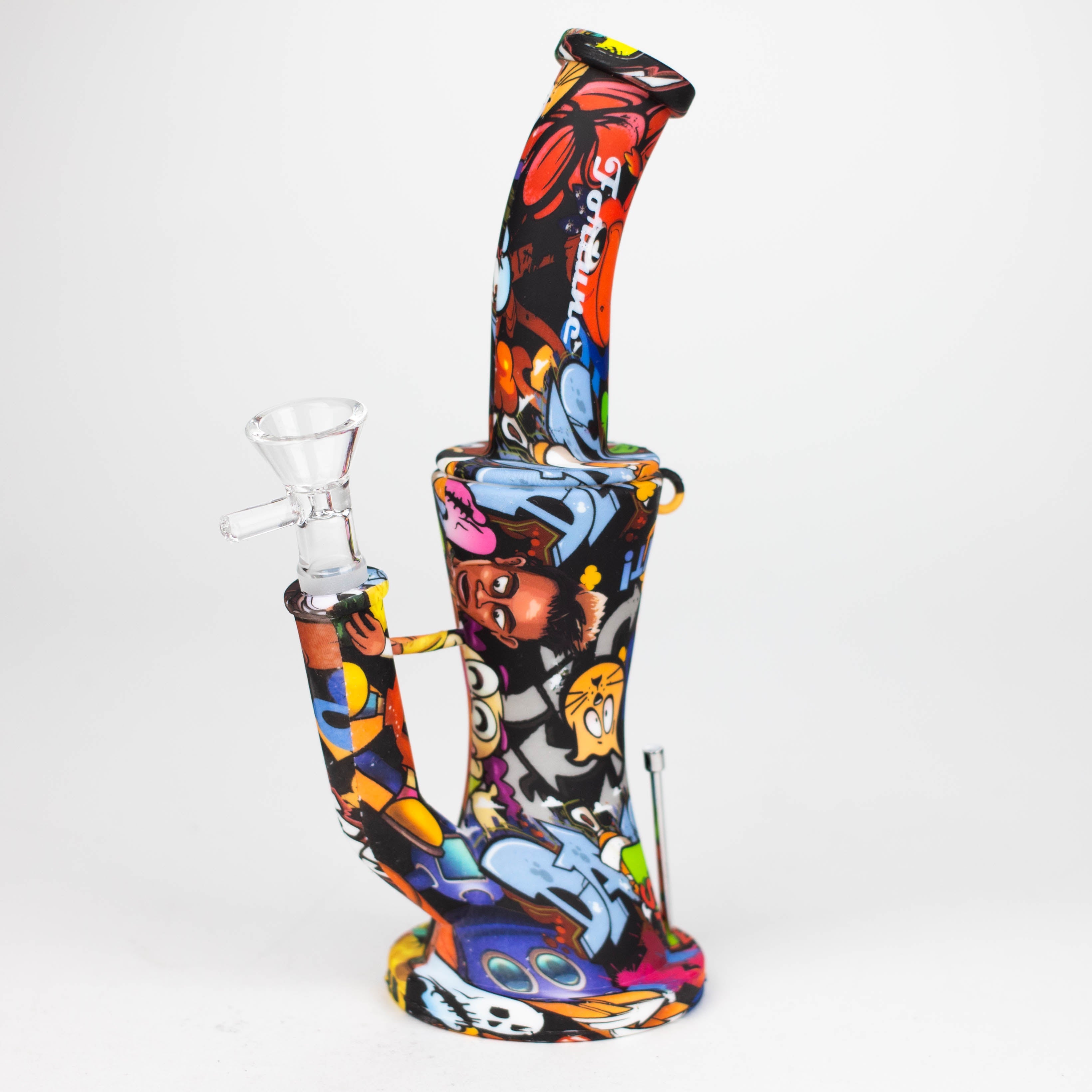 Fortune | 8.5" Hydrographic Silicone Bong-Assorted [SP1031P]_1