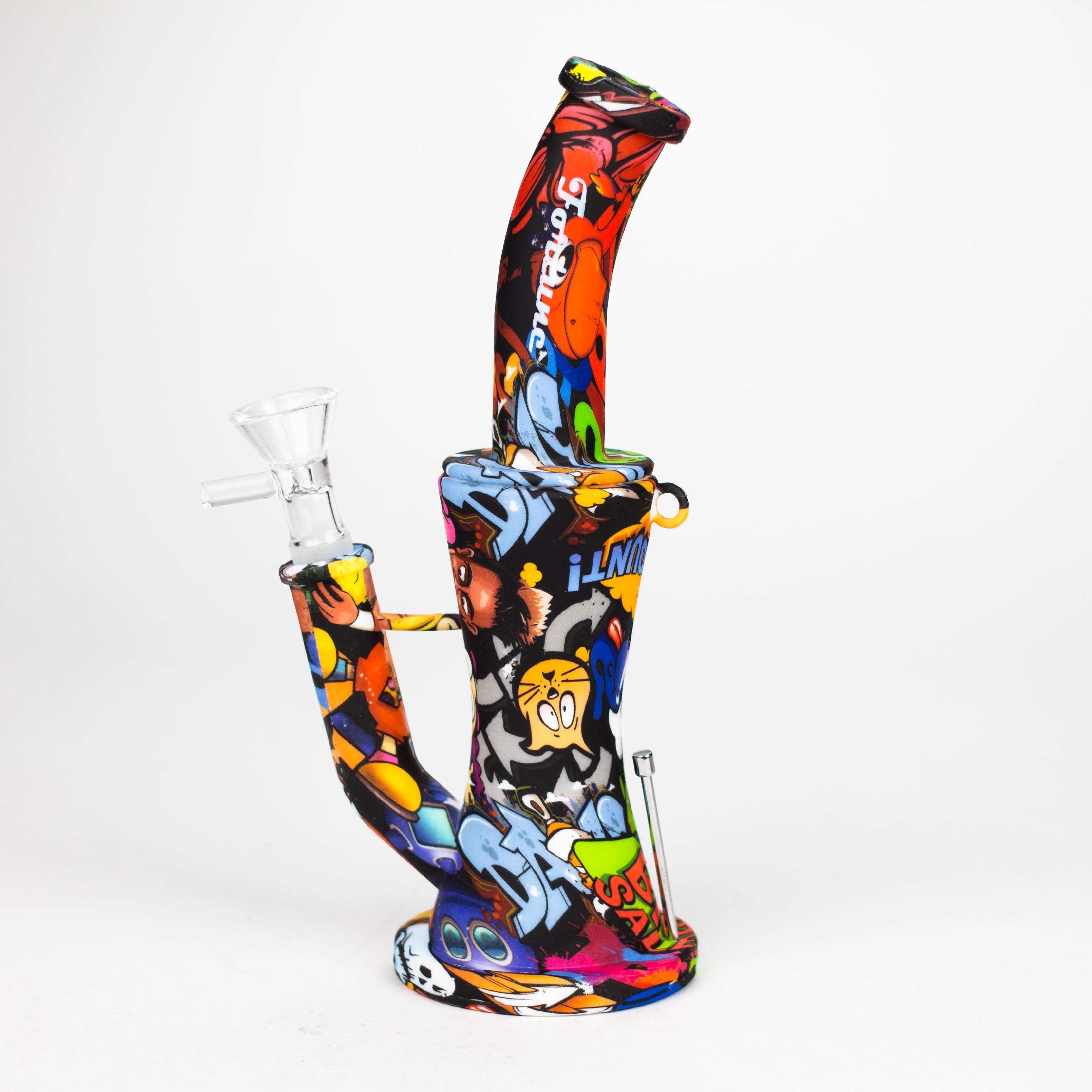 Fortune | 8.5" Hydrographic Silicone Bong-Assorted [SP1031P]_2