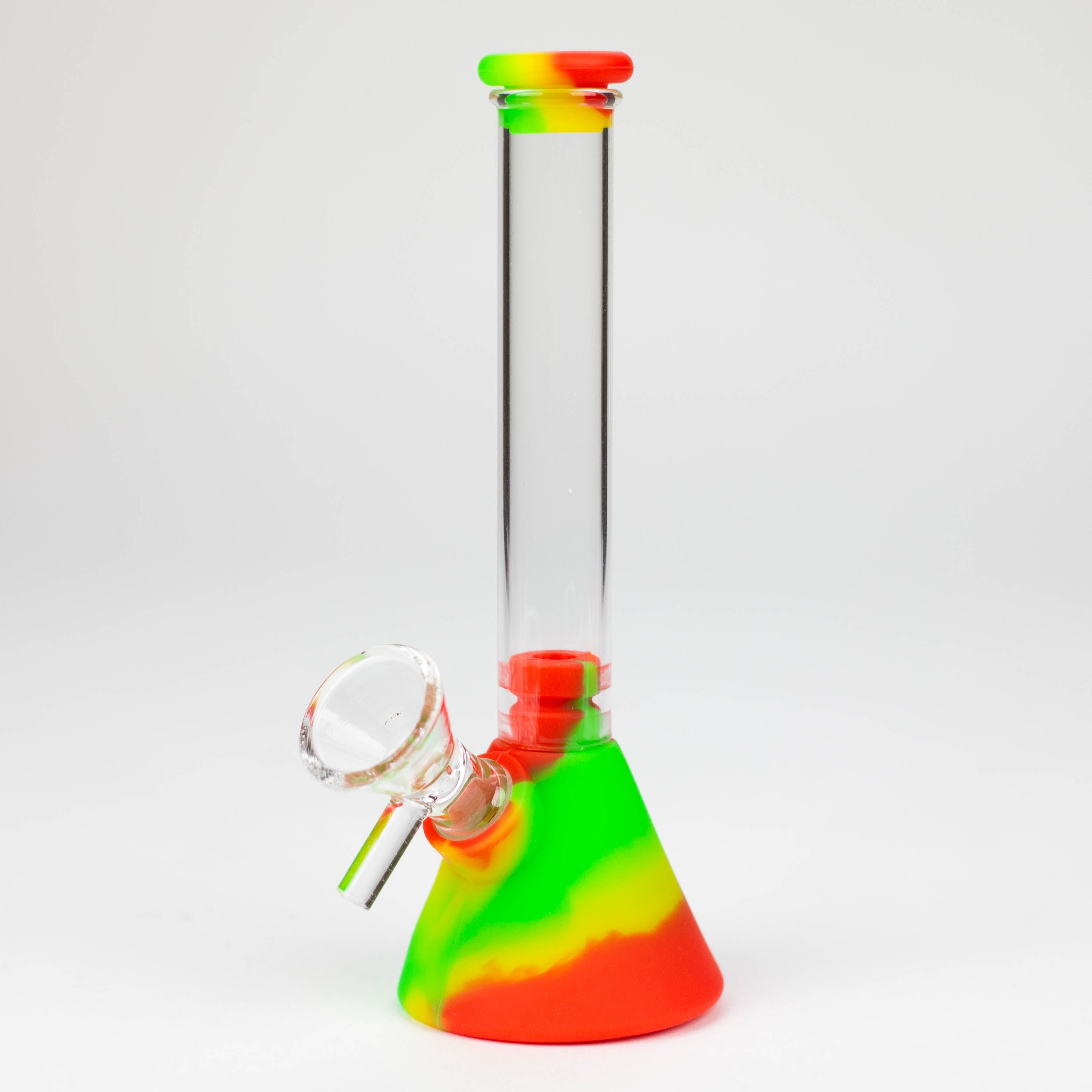 6" Silicone Glass Beaker Mini bong-Assorted [H373]_1
