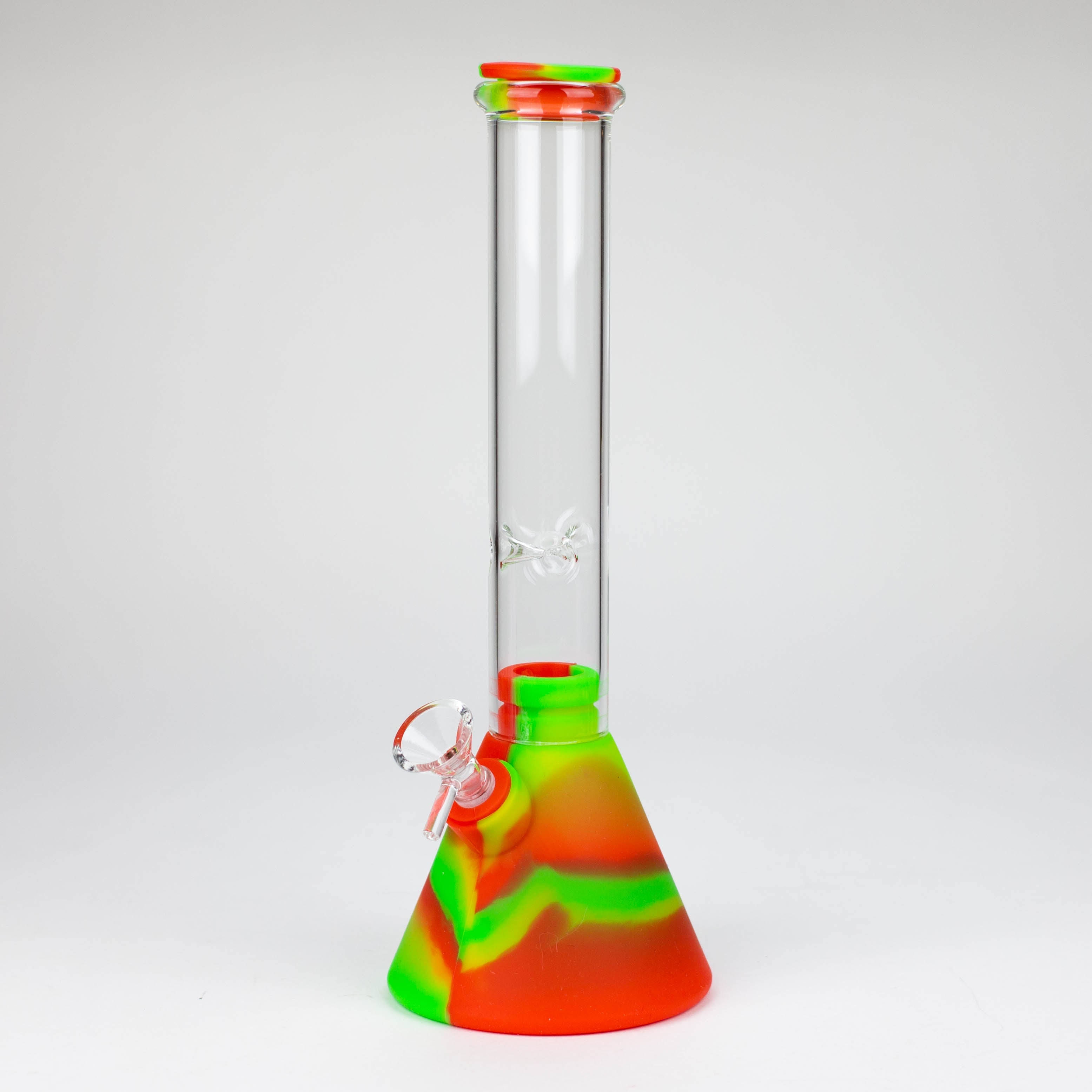 10.5" Silicone Glass Beaker bong-Assorted [H374]_1