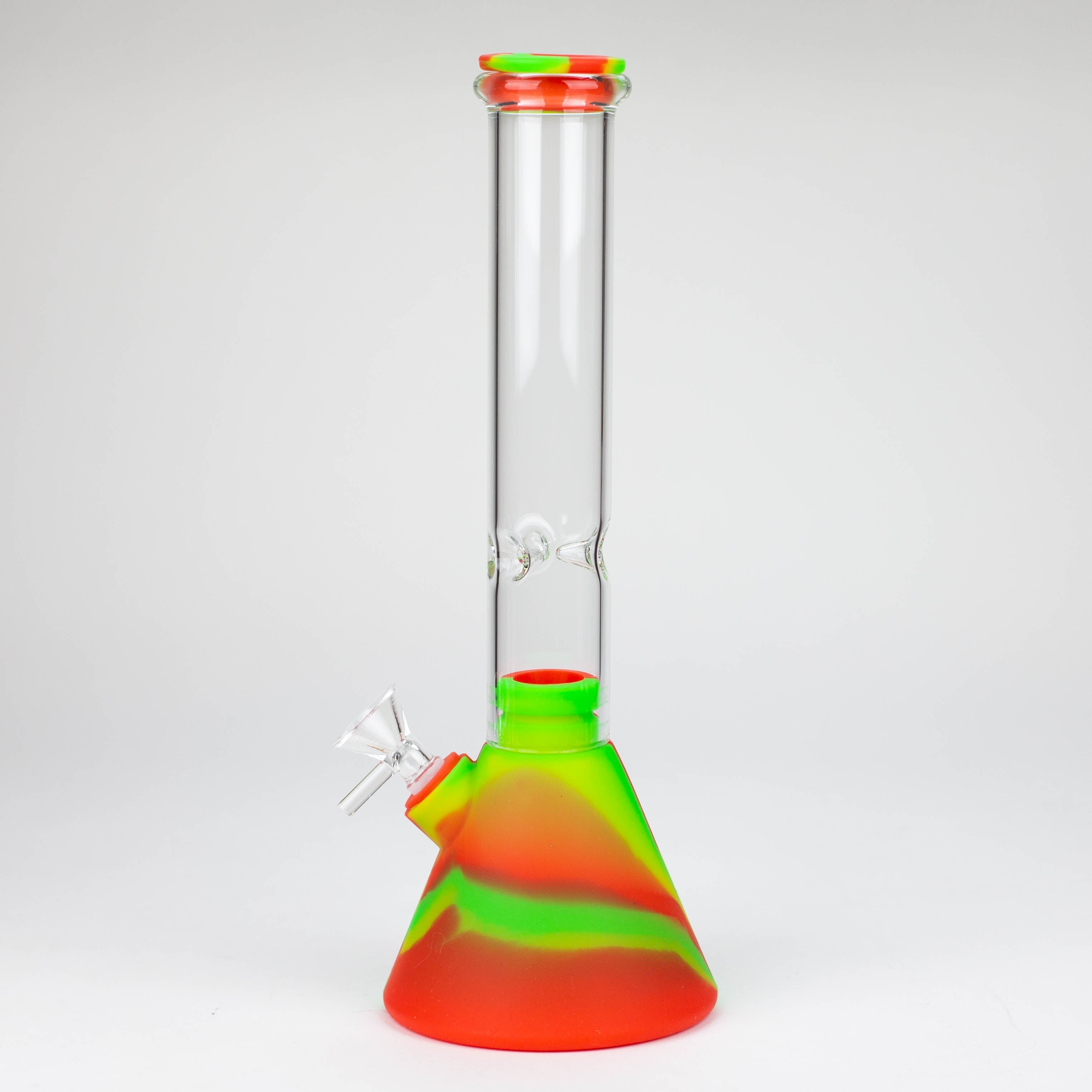 10.5" Silicone Glass Beaker bong-Assorted [H374]_2