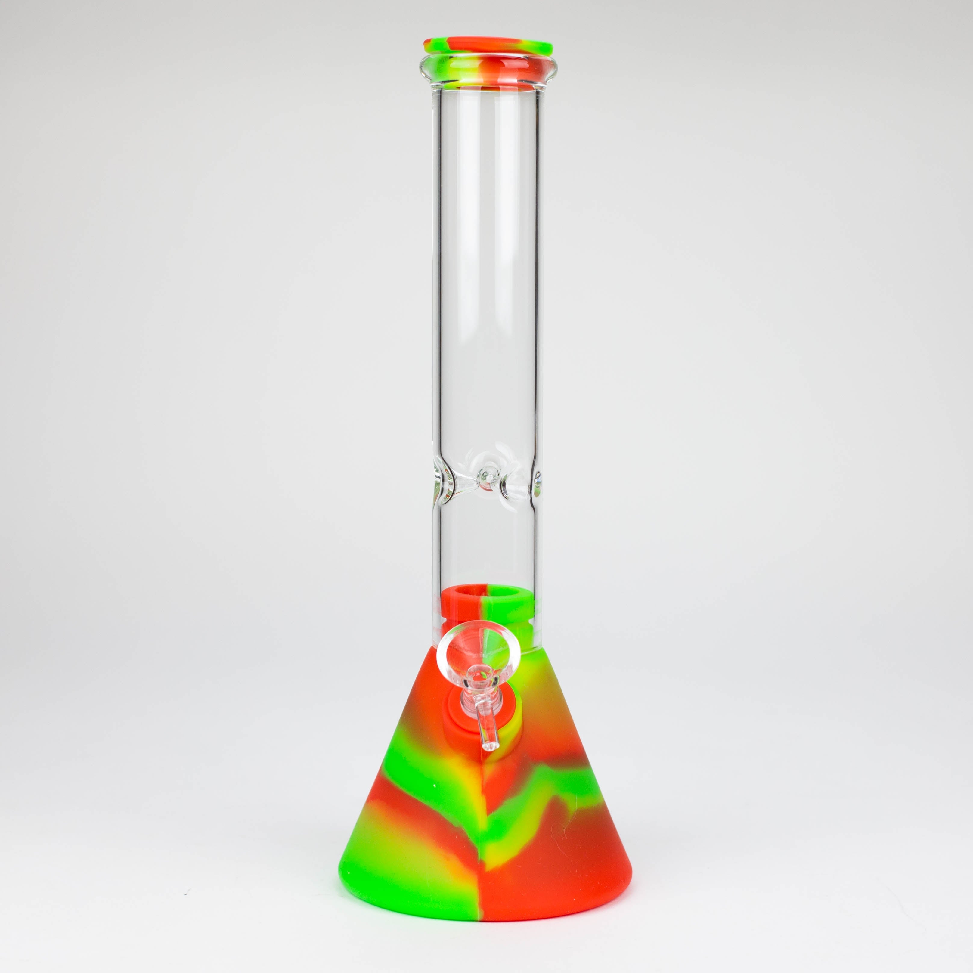 10.5" Silicone Glass Beaker bong-Assorted [H374]_3