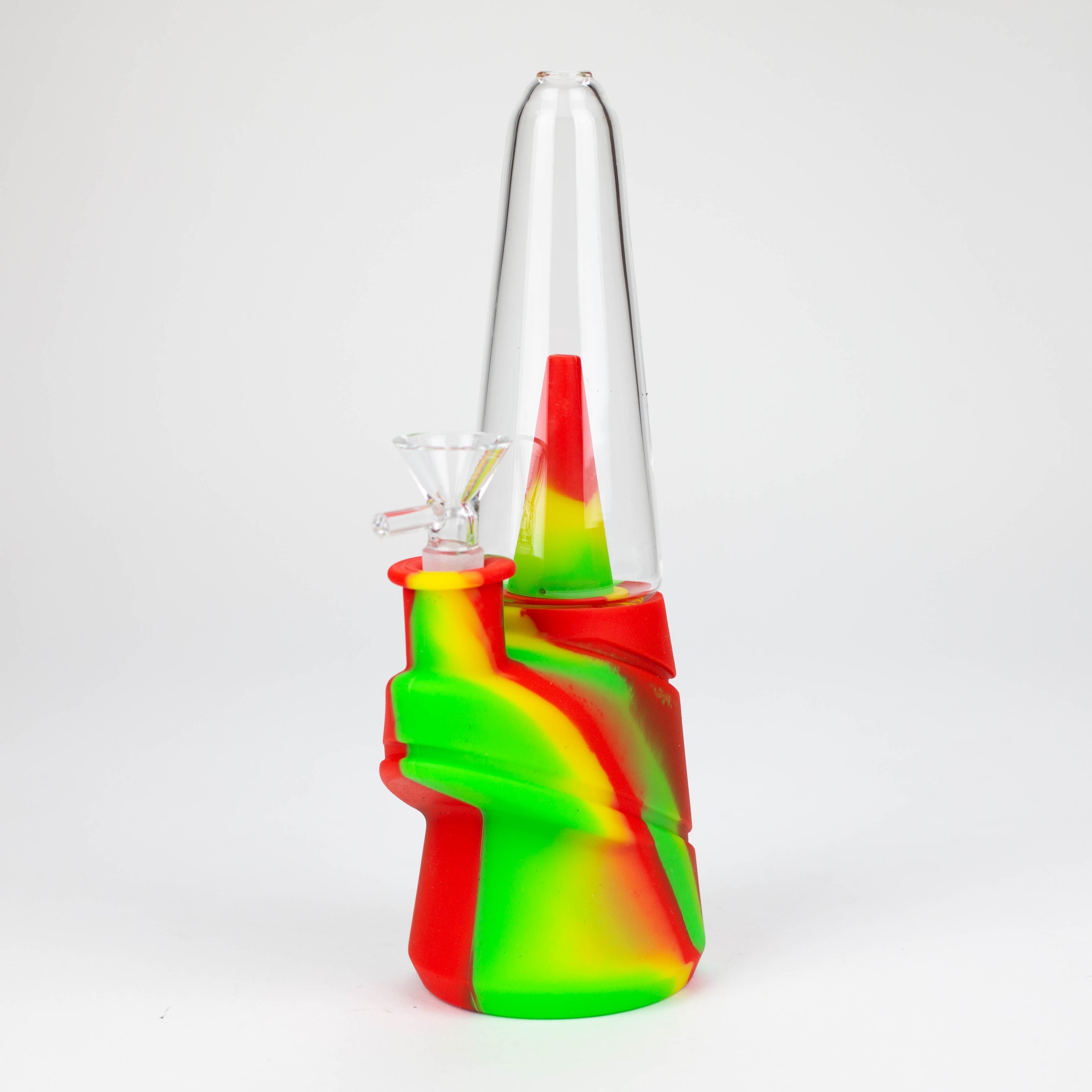 8.5" Silicone cone shape water bong-Assorted [H151]_1